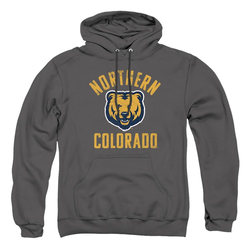 LOGOVISION University of Northern Colorado Official UNC Bears Logo Unisex Adult Pull-Over Hoodie,Charcoal, X-Large