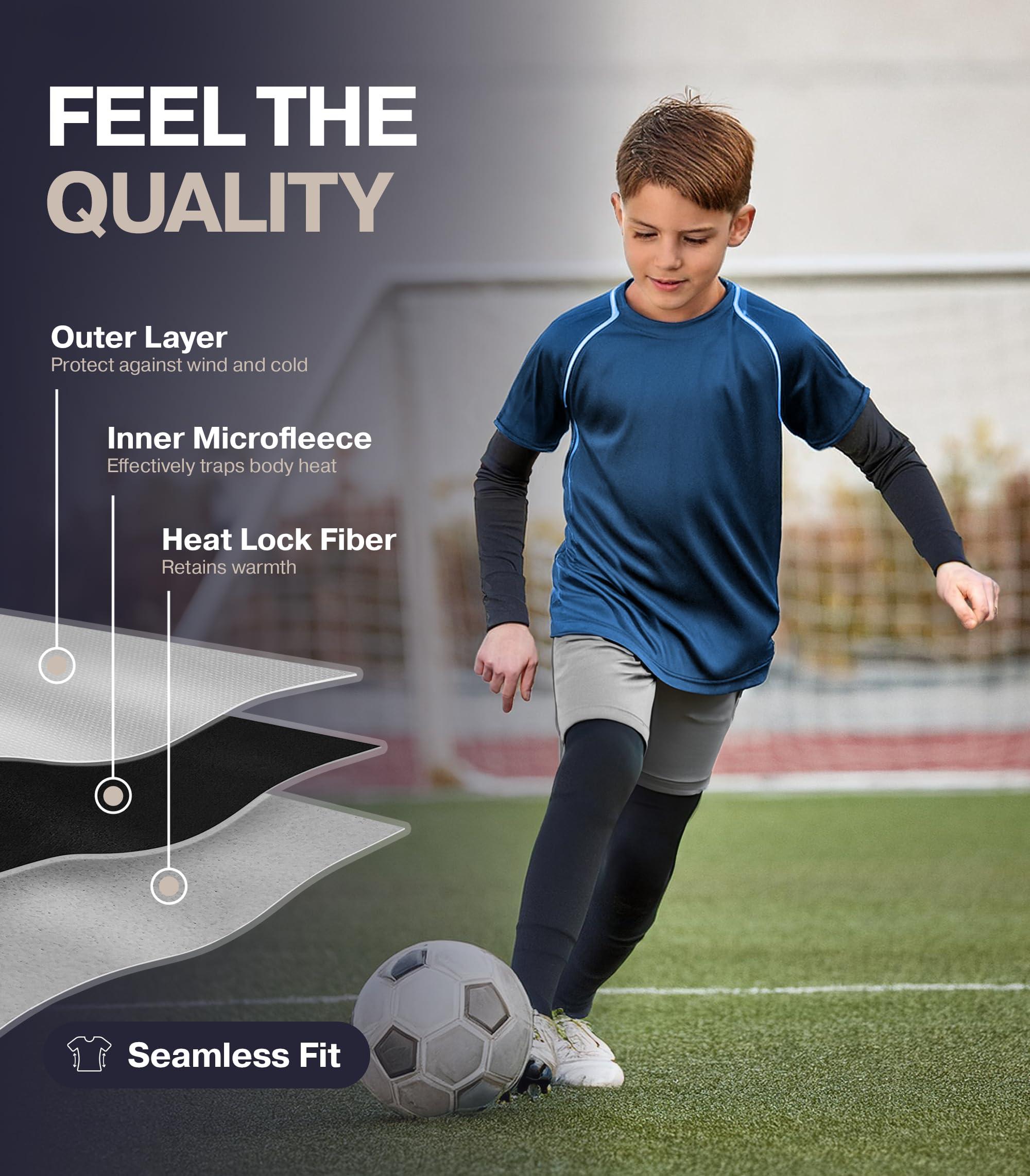 Thermajohn Thermajohn Thermal Underwear for Kids, Boys Thermal Underwear Set | Kids Base Layers for Skiing | Long Johns for Boys Kids, White, (XS)