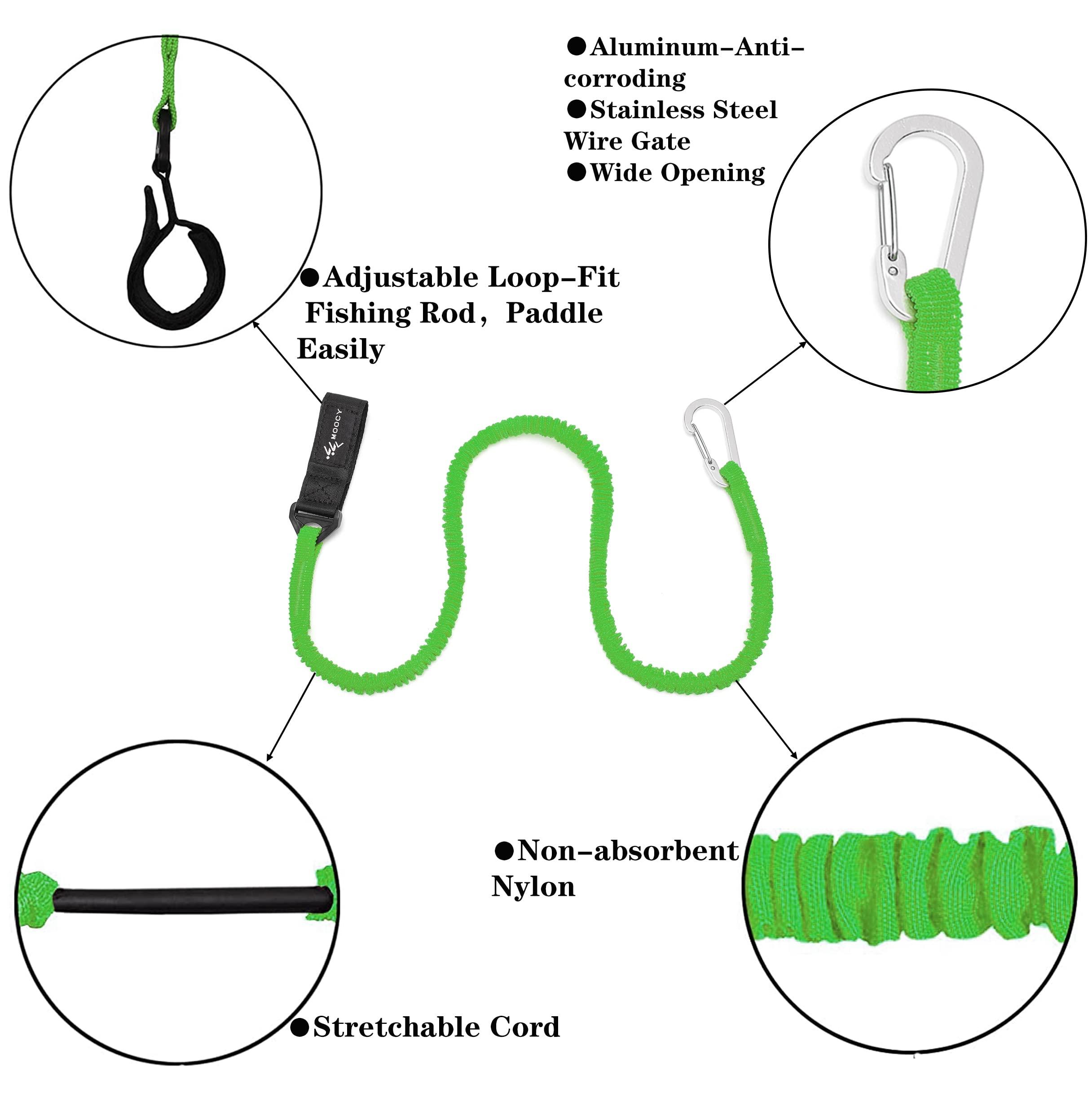 MOPHOEXII MOPHOEXII Kayak Paddle Leash Kayak Rod Leash Kayak Paddle Lanyard Stretchable Coiled Lanyard Leash Kayak Fishing Accessories for Kayak and Paddles