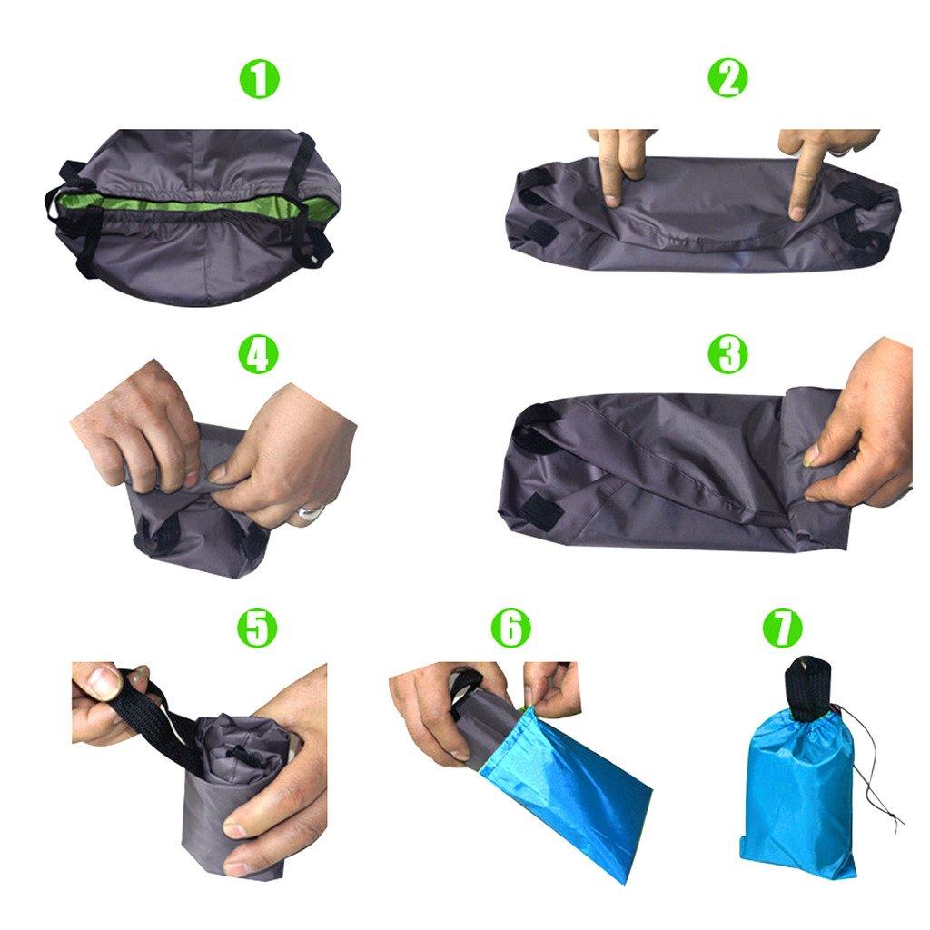 TRENDBOX TRENDBOX 3 x Foldable Wash Basin Sink Water Bag Portable Mini 8.5L for Footbath Camping Hiking Outdoor Durable Design - Green