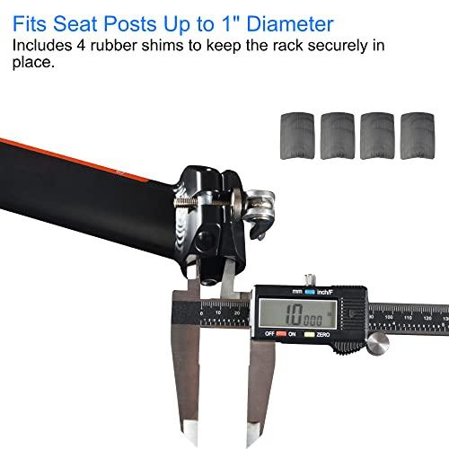 Lumintrail Lumintrail Bike Commuter Carrier Rack w/Seatpost Quick Release Rear Mount for Bicycle Cargo