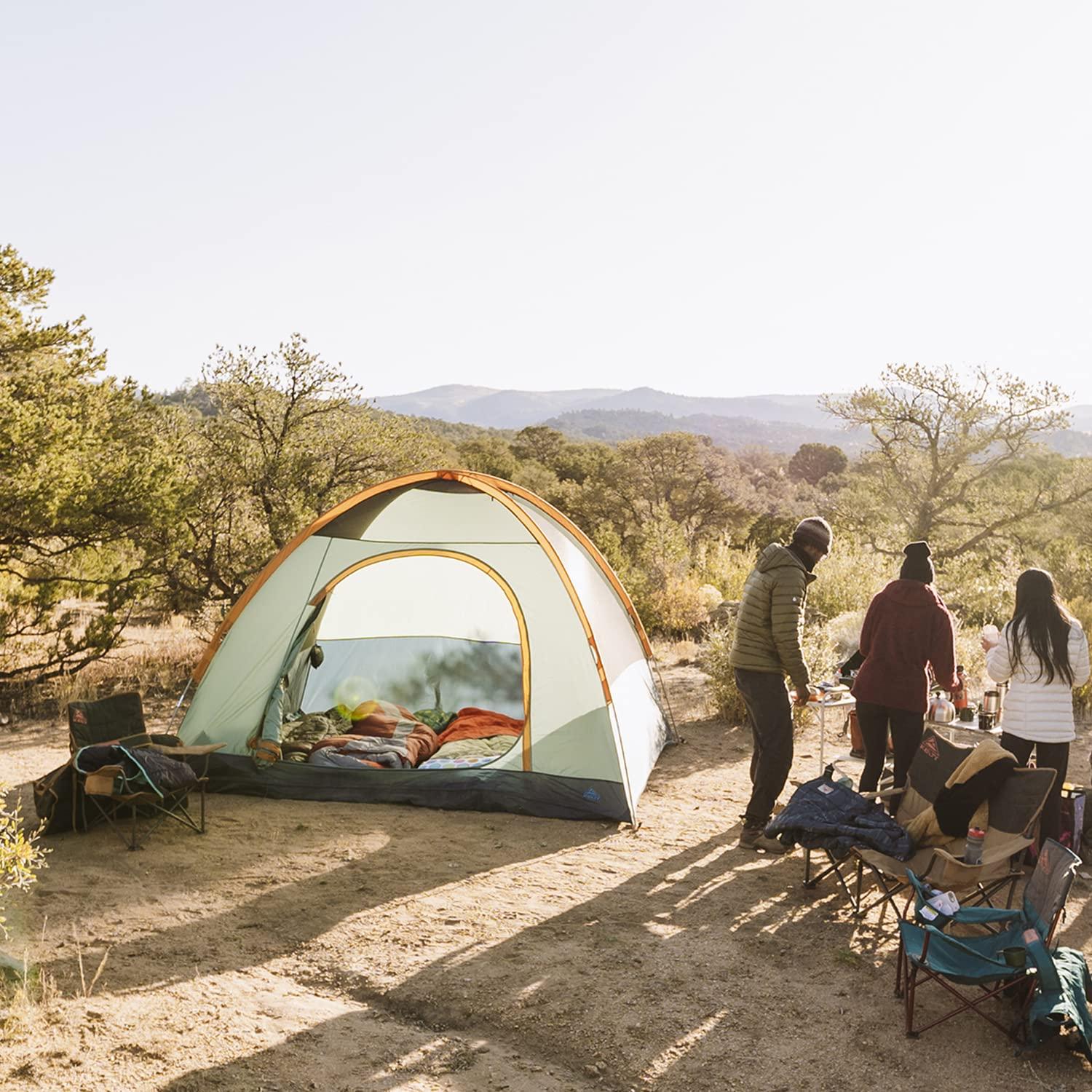 Kelty Kelty TALLBOY Family + Car Camping Tent, 4 or 6 Person Freestanding Overnight Shelter, Large Capacity, Tall Height, Stuff Sack Included