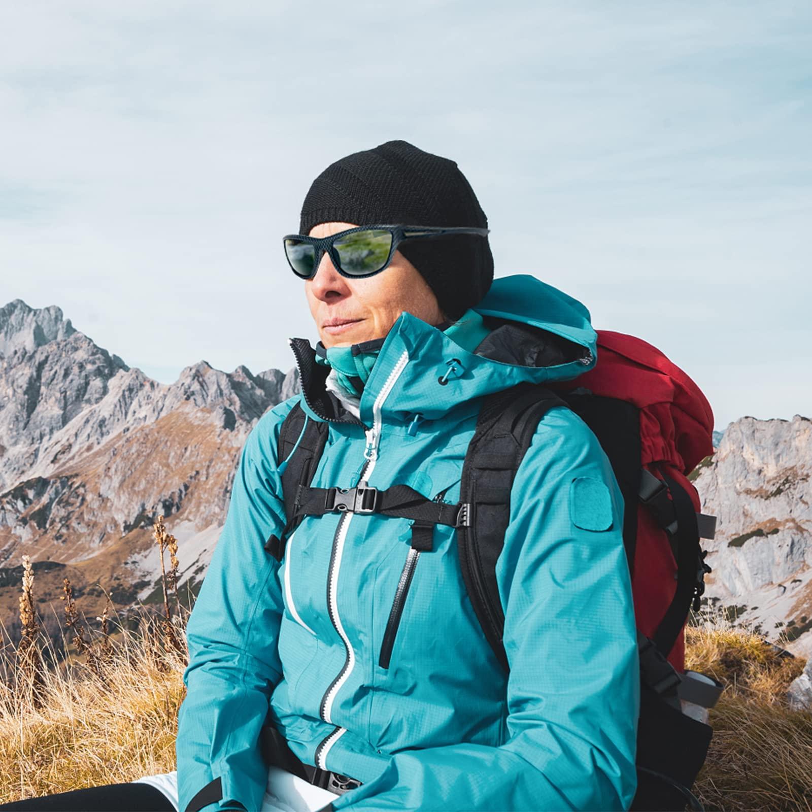 SUNOVELTIES SUNOVELTIES 3 Pcs Black Polarized Sunglasses Mens/Women Sport Glasses UV400 Driving Fishing Running Cycling Shades Sun Glasses