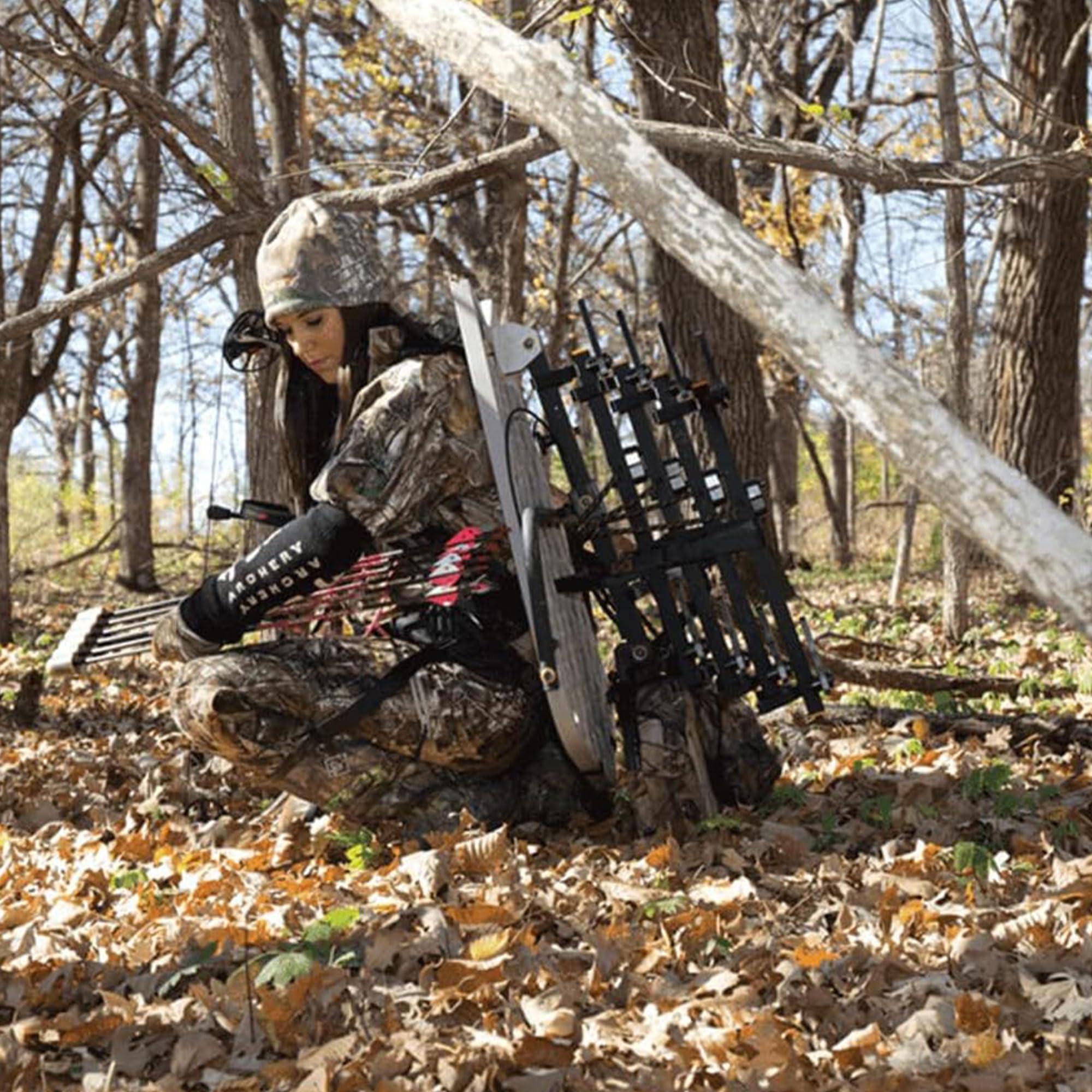 Muddy MUDDY Pro 20-Inch Aluminum Climbing Stick with Built-in Teeth and Aluminum Bark Biters for Crooked or Straight Trees (4-Pack)