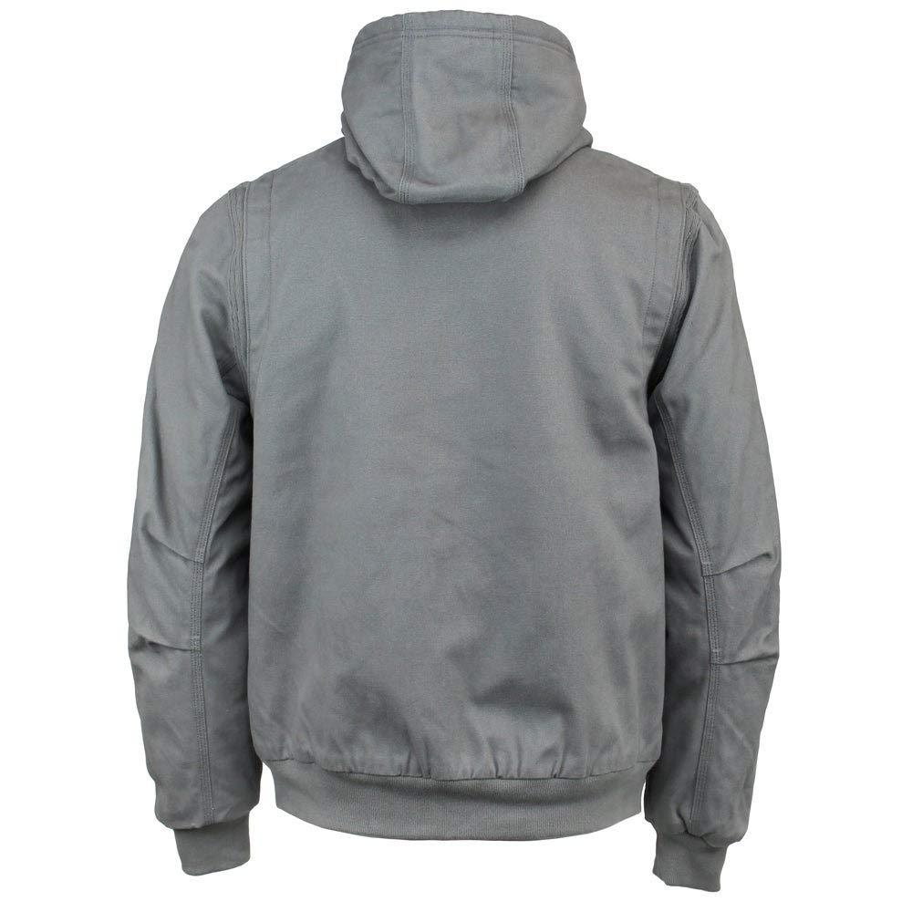 Timberland PRO Timberland PRO Men\'s Gritman Lined Canvas Hooded Jacket, Pewter, XXL