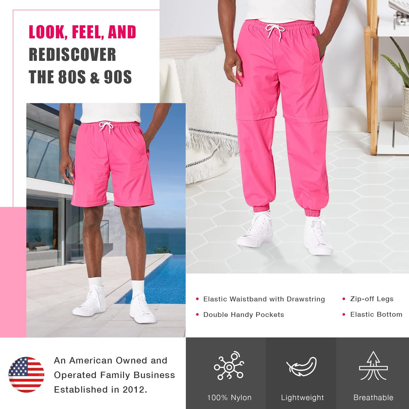 Funny Guy Mugs Funny Guy Mugs 80s & 90s Retro Neon Windbreaker Pants, Small