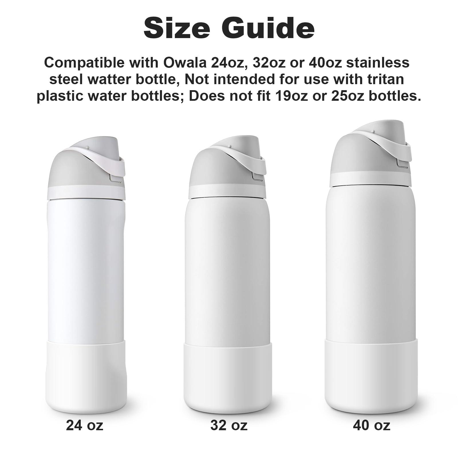 YOUCOX YOUCOX Silicone Boot for Owala Water Bottle 40 oz, 2PCS Anti-Slip Protective Sleeve for FreeSip/Twist/Flip Water Bottles, BPA Free, Dishwasher Safe, Bottom Bumper Cover Cup Accessories