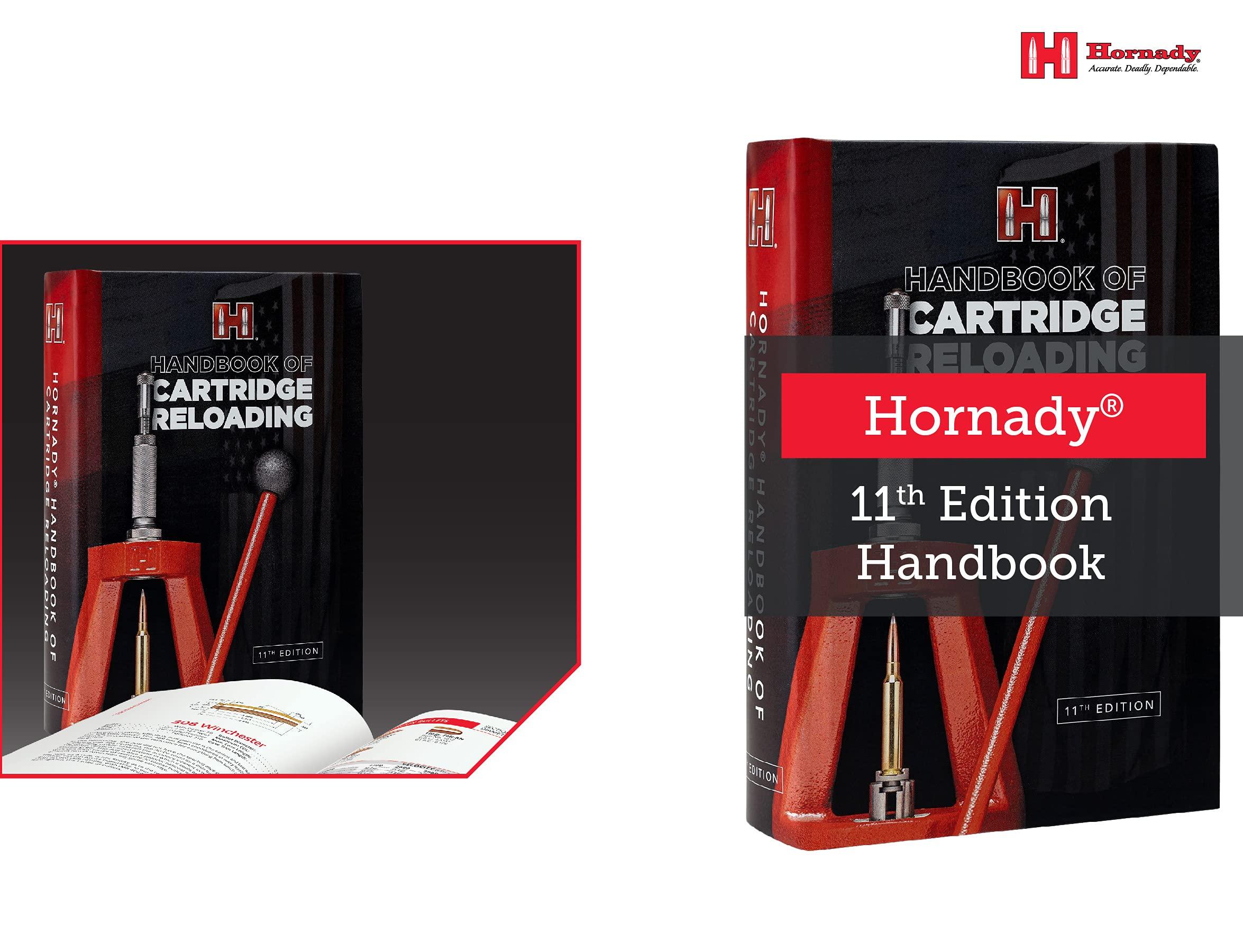 Oeream Hornady Reloading Manual - 11th Edition Handbook of Cartridge Reloading (2021), Features 1,000 Pages of Reloading Data, Techniques and Bullet Information - All Skill Levels, Hard Cover