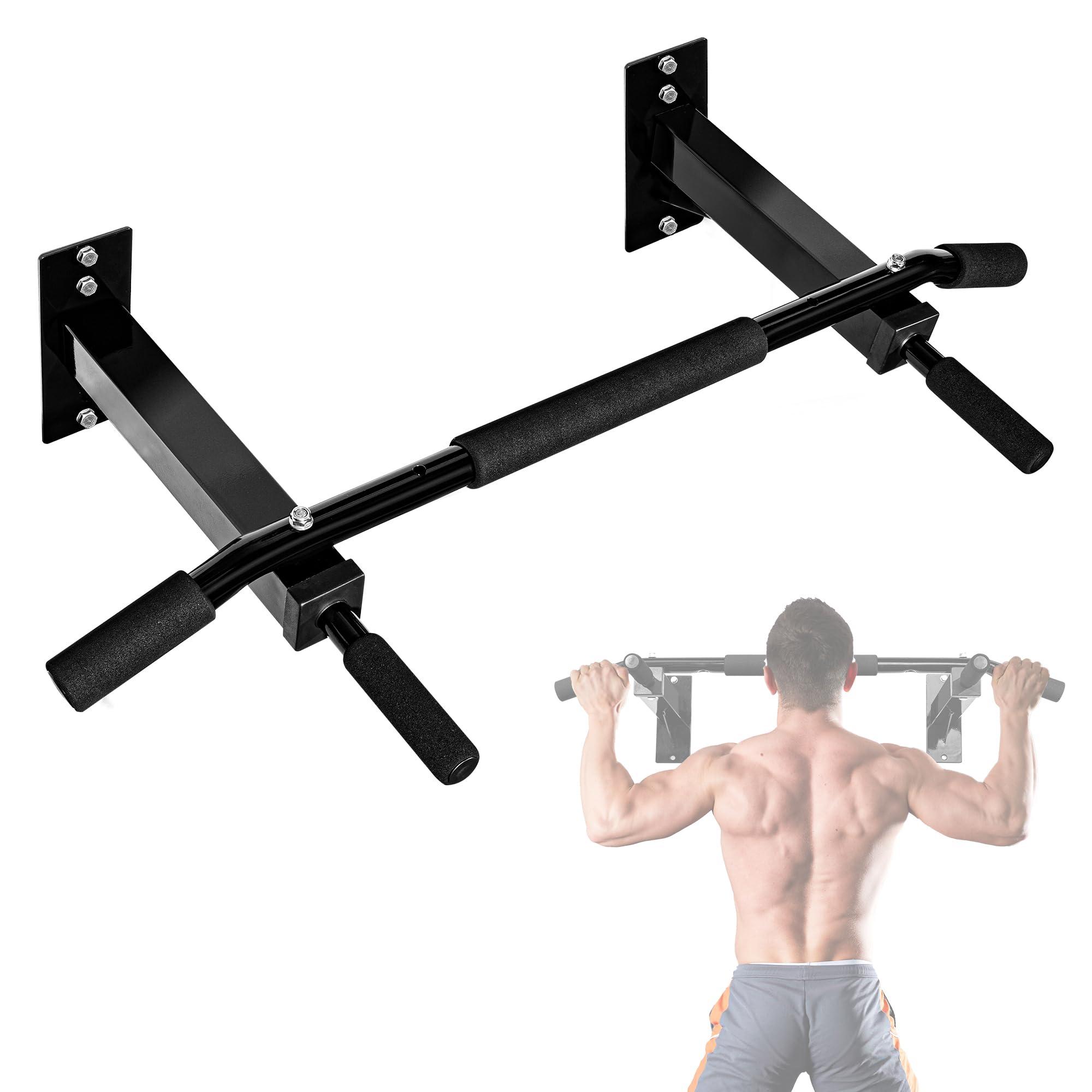 Yes4All Yes4All Multifunctional Pull Up Bar Wall Mounted Capacity 300 Pounds - Black