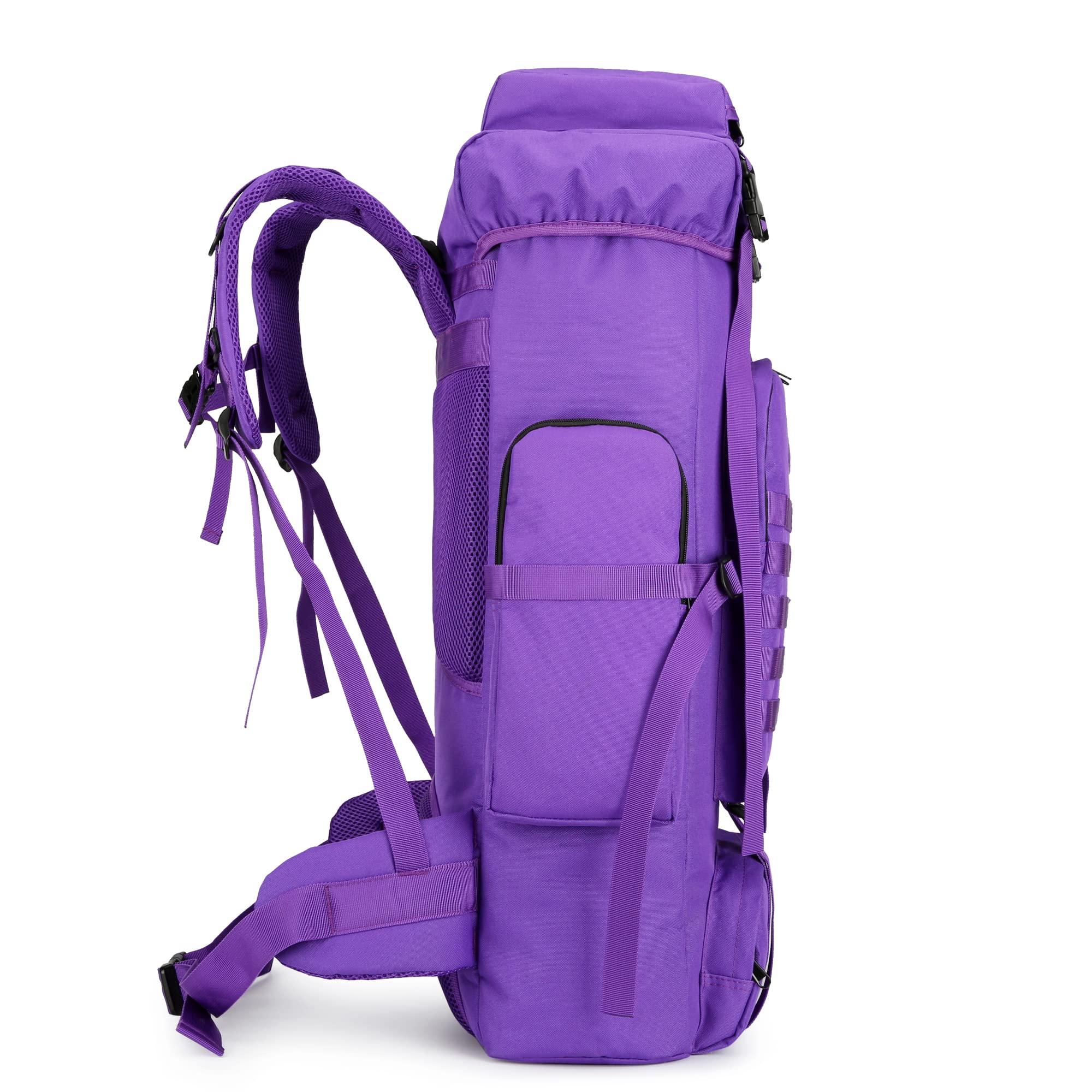 W WINTMING Hiking Backpack for Men 70L/100L Camping Backpack Military Rucksack Molle 3 Days Assault Pack for Climbing