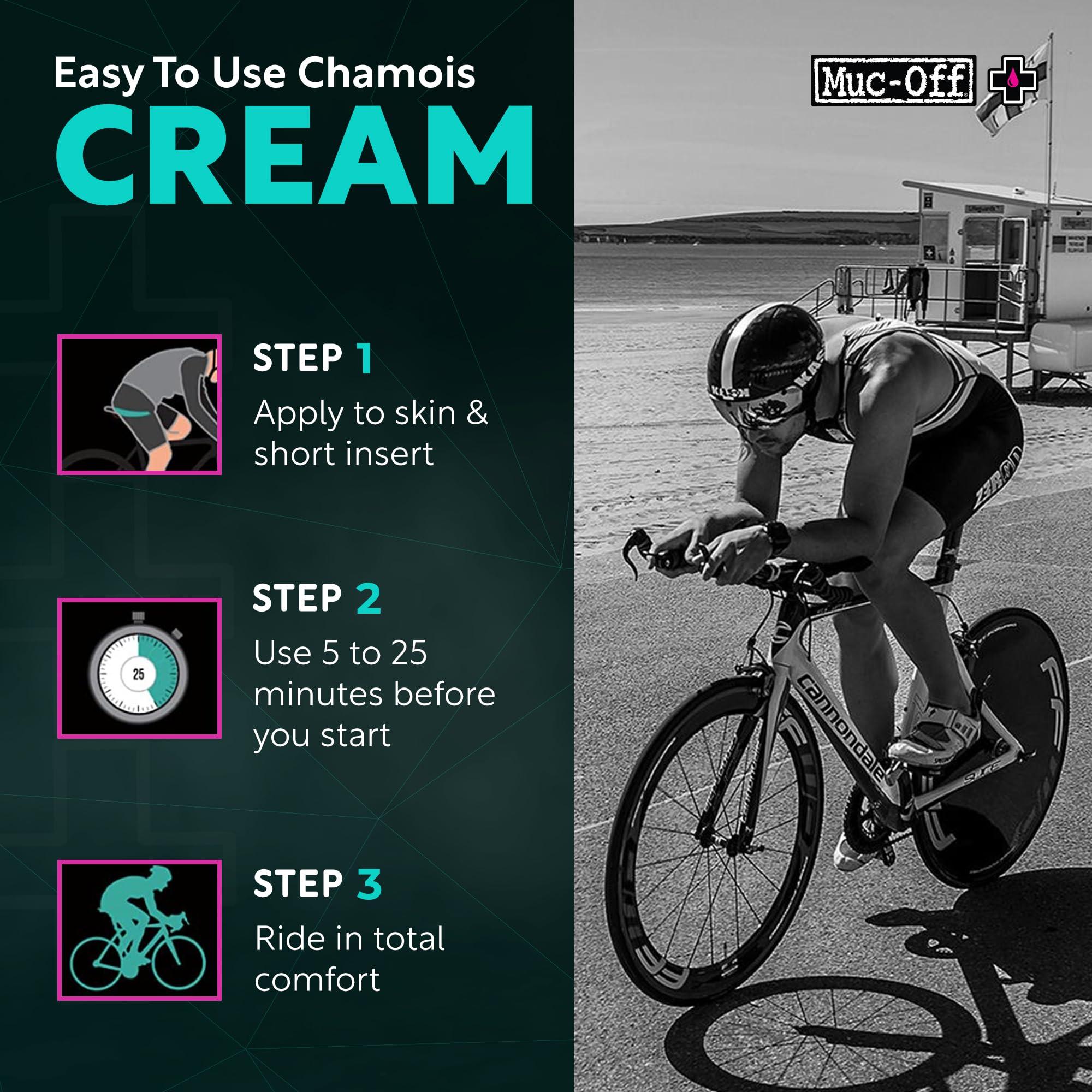 Muc-Off Muc-Off Luxury Chamois Cream Cycling | Anti-Chafing, Moisturizing Formula | Long-Lasting Comfort & Protection | Ideal for Cyclists, Triathletes, and Runners (100 ml (Pack of 1))