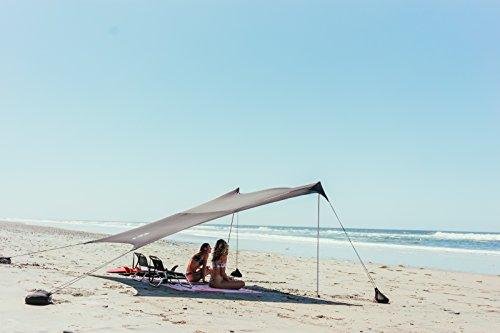 Neso Neso Tents Grande Beach Tent, 7ft Tall, 9 x 9ft, Reinforced Corners and Cooler Pocket(Black)