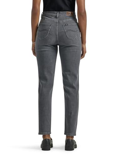 Lee Lee Women's Legendary High Rise Mom Jean, Washed Black, 12