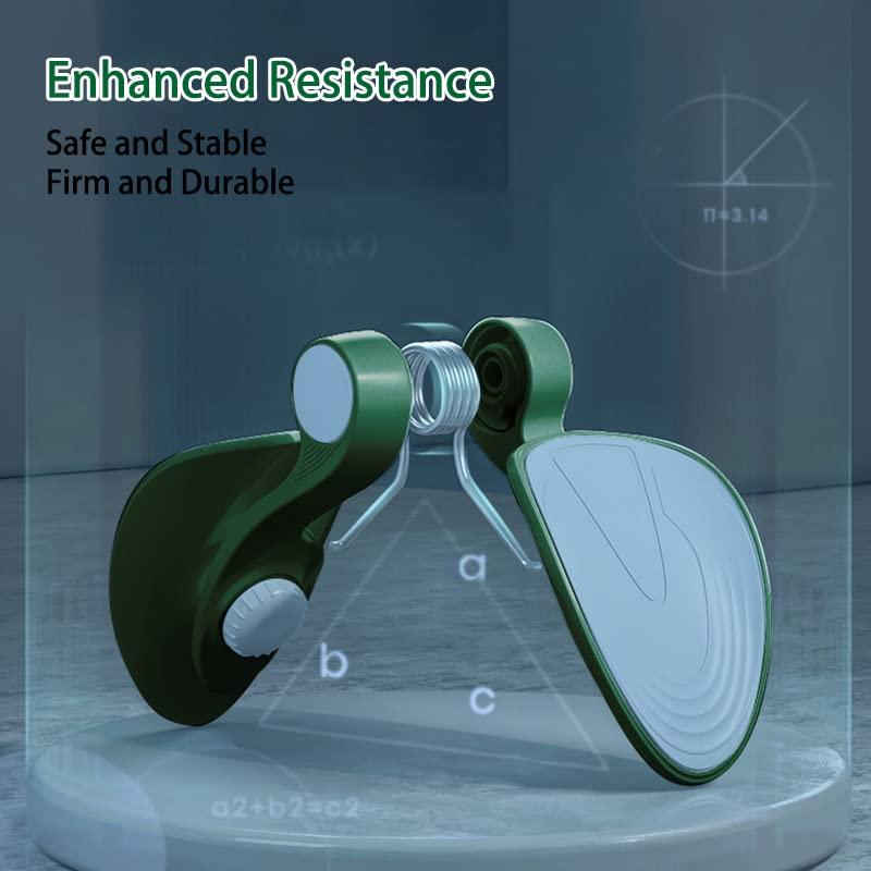 TINRIEF TINRIEF Thigh Master Hip Trainer Exercise Equipment, Pelvic Floor Trainer, Kegel Trainer for Postpartum Rehabilitation, Trimmer Inner Thigh, Thigh Workout Equipment (Dark Green)
