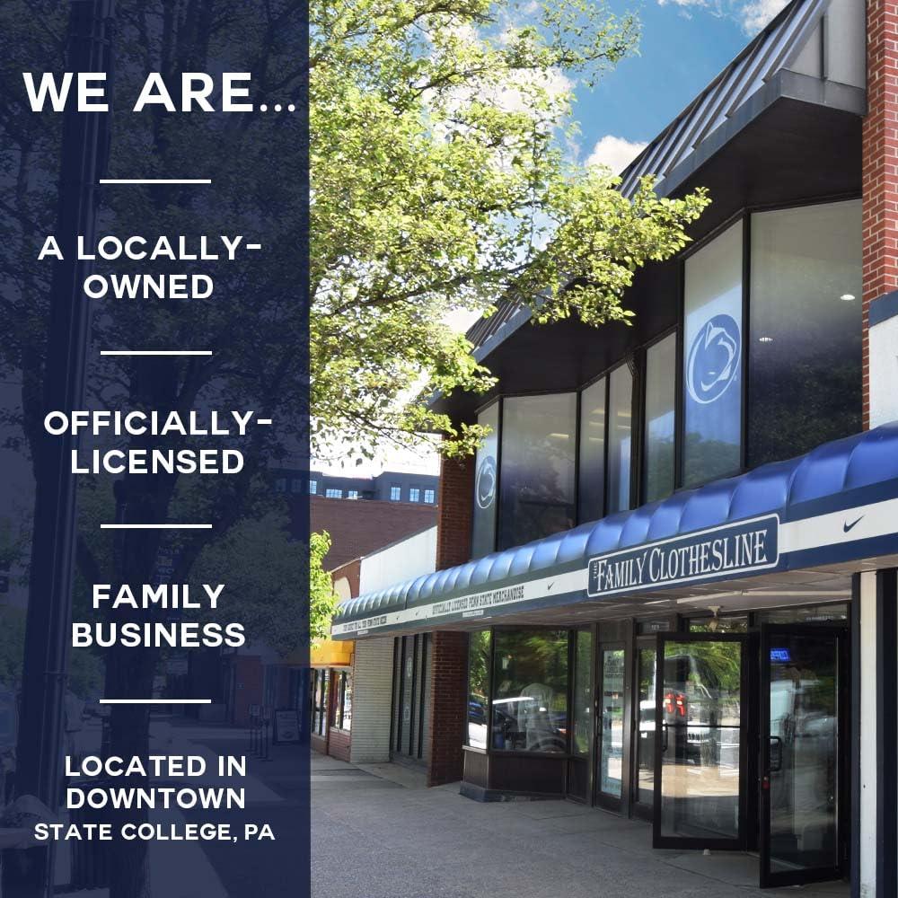 The Family Clothesline Penn State Officially Licensed Adult PSU Big Long Sleeve Shirt Medium Navy