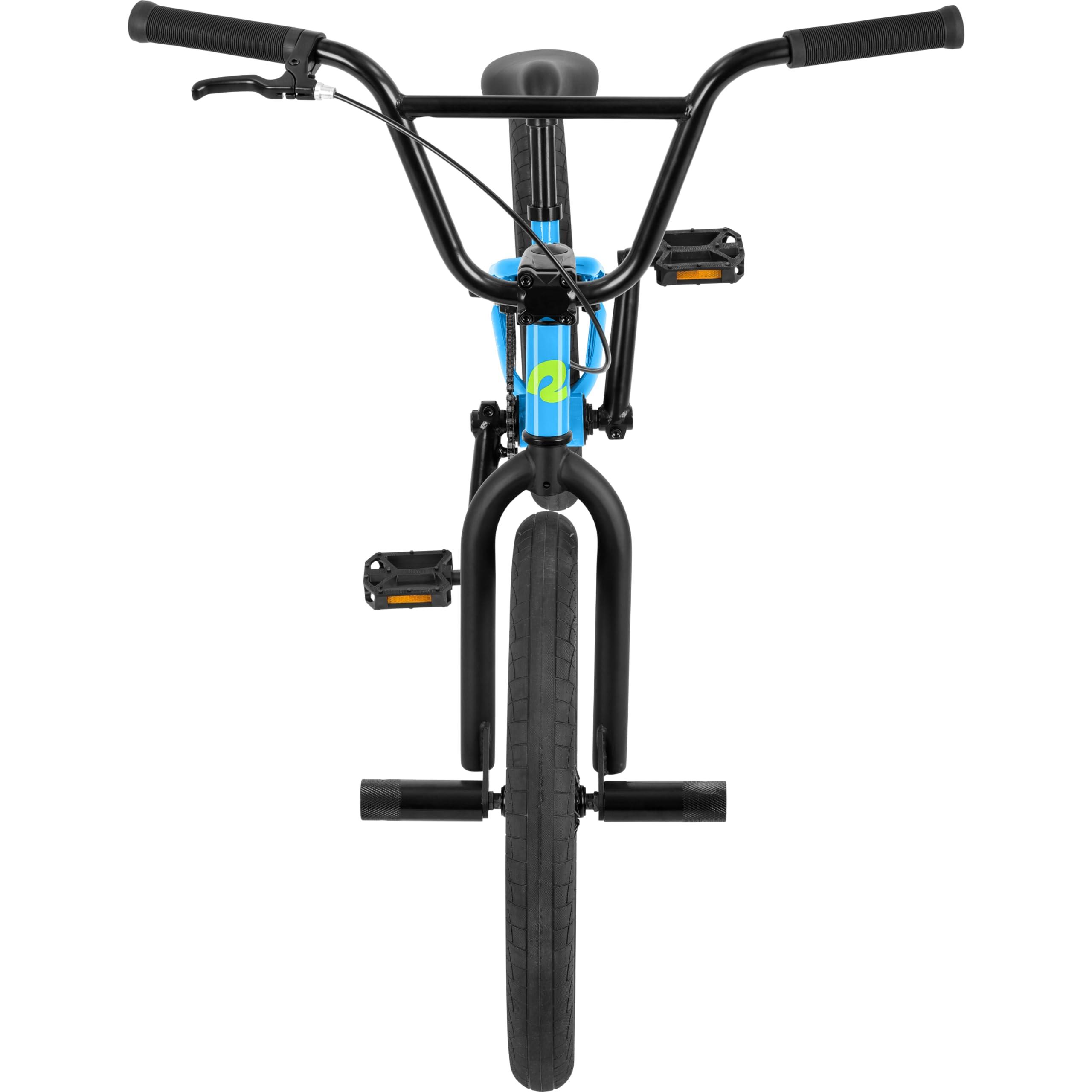 Retrospec Retrospec Sesh BMX Bike for Kids - 20in Freestyle Bicycle with Pro-Level Features, Removable Axle Pegs & U-Brake - Durable Steel Frame Youth Bike with Shock-Absorbing Tires for Ages 6-15