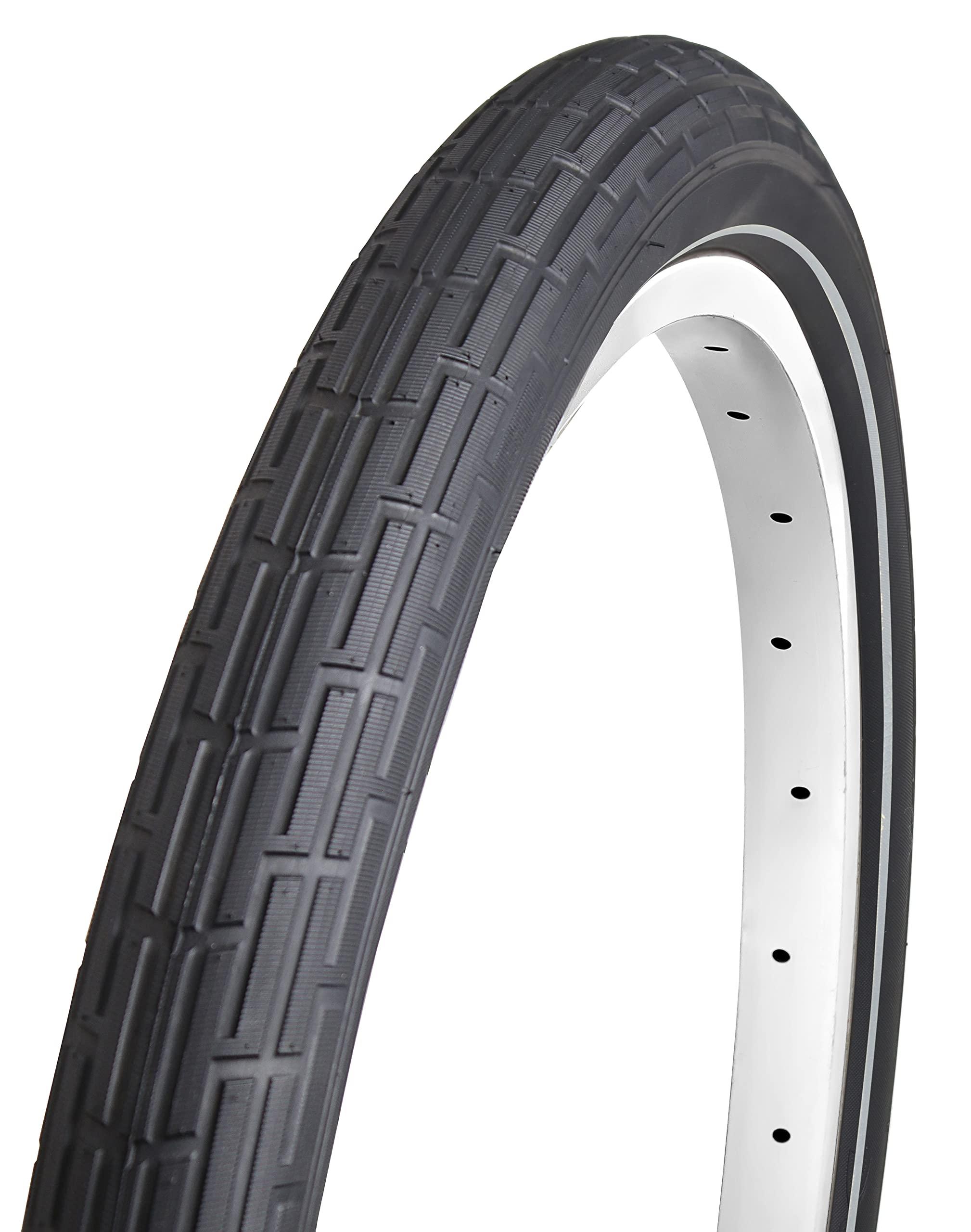 Deli Tire Deli Tire 26 x 2.35 inch, Folding Bead, Beach Cruiser Bike Tire, 26" x 2.35" (Black, Reflective)