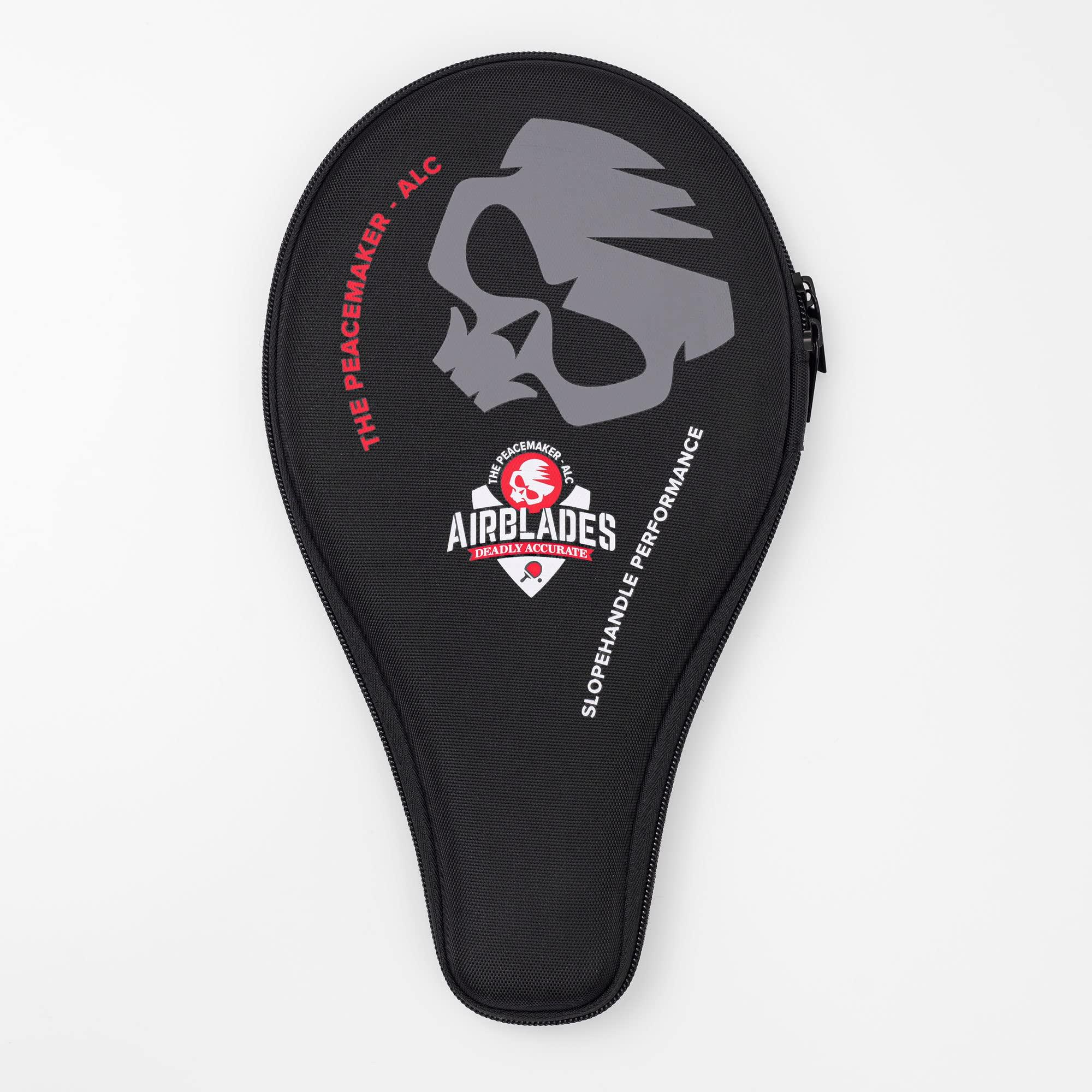 AirBlades AirBlades The Peace Maker ALC - Professional Ping Pong Paddle - Carbon Fiber Table Tennis Racket Producing Maximum Spin & Control for All Levels - Hard Carry Case & Ergonomic Handle.