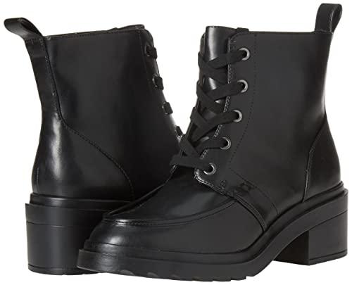 Amazon Essentials Amazon Essentials Women's Moc Toe Boot, Black, 6.5