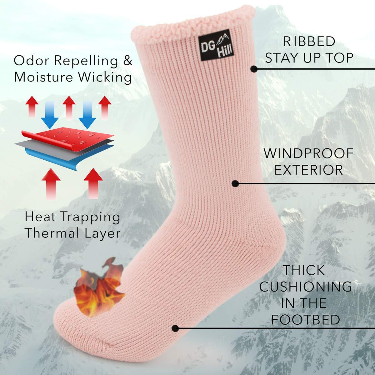 DG Hill DG Hill Thermal Socks Men - Winter Sock for Cold Weather Warm Socks - Snow Socks Thick Long Thermal Sock for Hunting