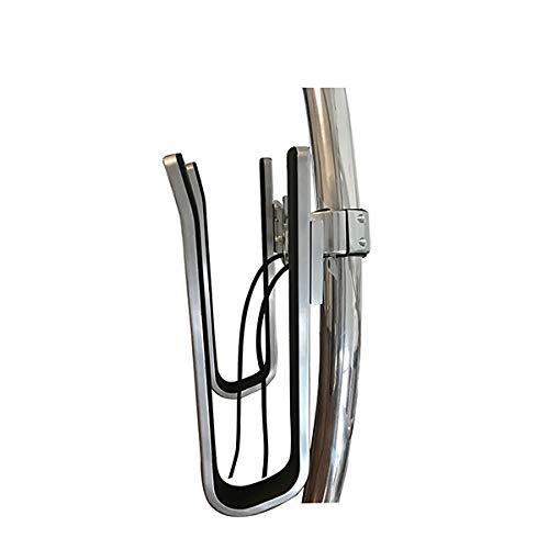 Reborn Towers Cradle Wakesurf Tower Rack, Compact Vertical Holder Secures Surfboards Flat Against The Tower, 3.5\" Opening, PVC Insert Protects Boards from Dings and Slipping (Wakesurf Rack - Polished)