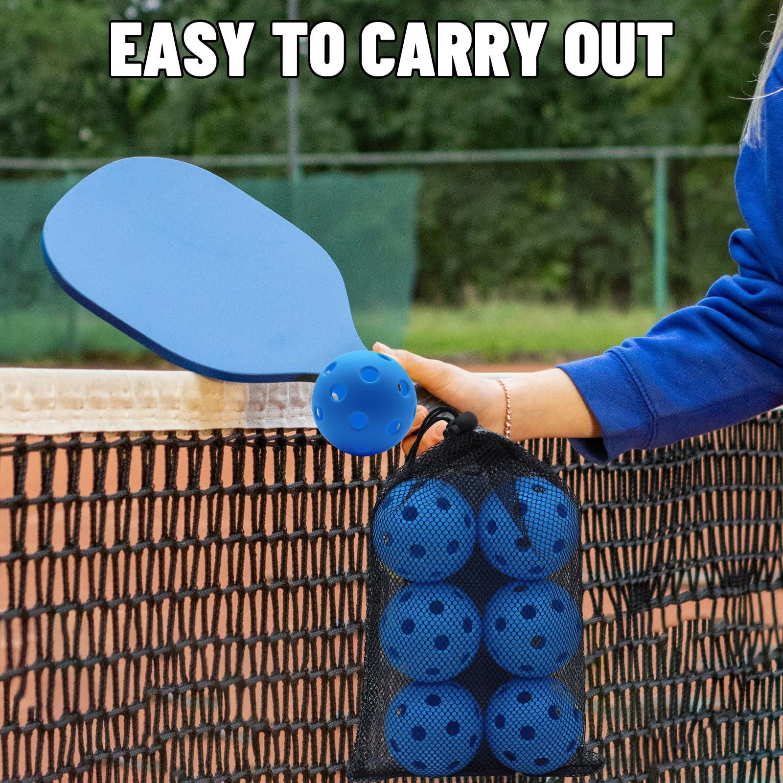 Magicorange Magicorange Pickleball Balls, 6 Pack USAPA Approved 26 Holes Indoor Pickleballs, High Elasticity & Durable Pickle Balls (Orange, 26 Holes)