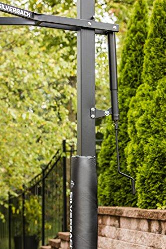 Silverback Silverback 60" In-Ground Basketball System with Adjustable-Height Tempered Glass Backboard and Pro-Style Breakaway Rim