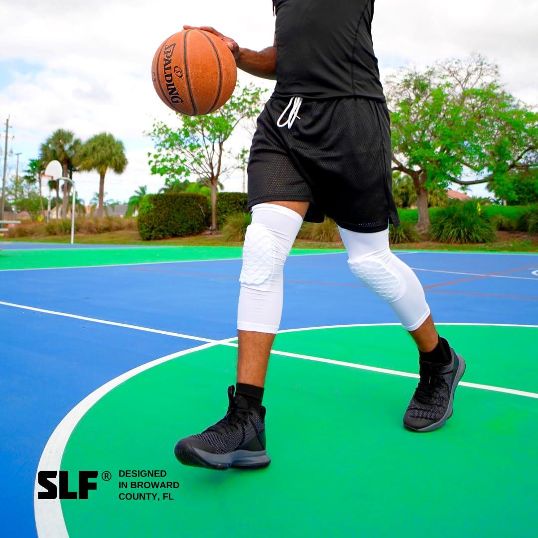 SLEEFS SLEEFS Basic Black Knee Pad - Compression Sleeve - Protection for Running, Volleyball, Basketball, All Sports - UPF 50+