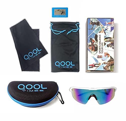 Living out your qool time Living out your qool time Polarized shield warp around Cycling Sunglasses Men Women Baseball ski Triathlon Volleyball Running pickleball 118