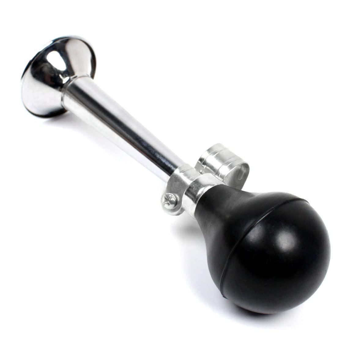 MBP MBP Bicycle Classic Vintage Bugle Horn/Metal Squeeze Horn for Golf Cart, Clowns, Kids, Adults Fits Most Bicycle Handle Bars, Loud Fun Sound