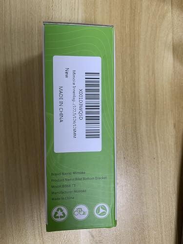 Mimoke Mimoke Square Tapered Bottom Bracket BSA Innenlager Bearing 68mm x 113mm 116mm 118mm 122.5mm 124mm 126mm (126)