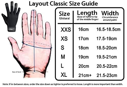 Layout Ultimate Layout Ultimate Frisbee Gloves - Ultimate Grip and Friction to Enhance Your Game! Perfect for Ultimate, DG and All Disc Sports! (Poly Color, Small)