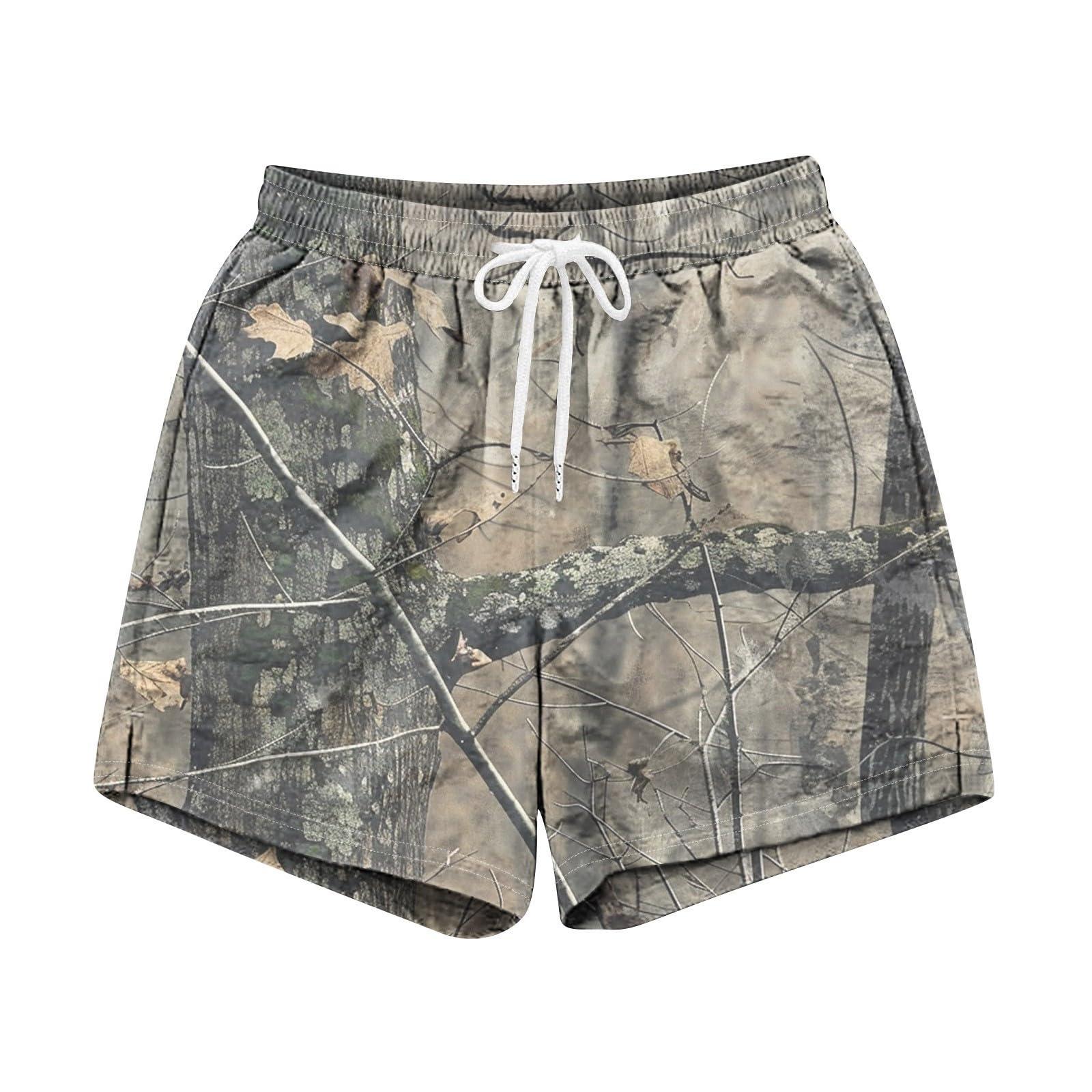 NineFit Basics Cargo Camo Men's Shorts - 2-Khaki, 3X-Large, Trendy & Comfortable