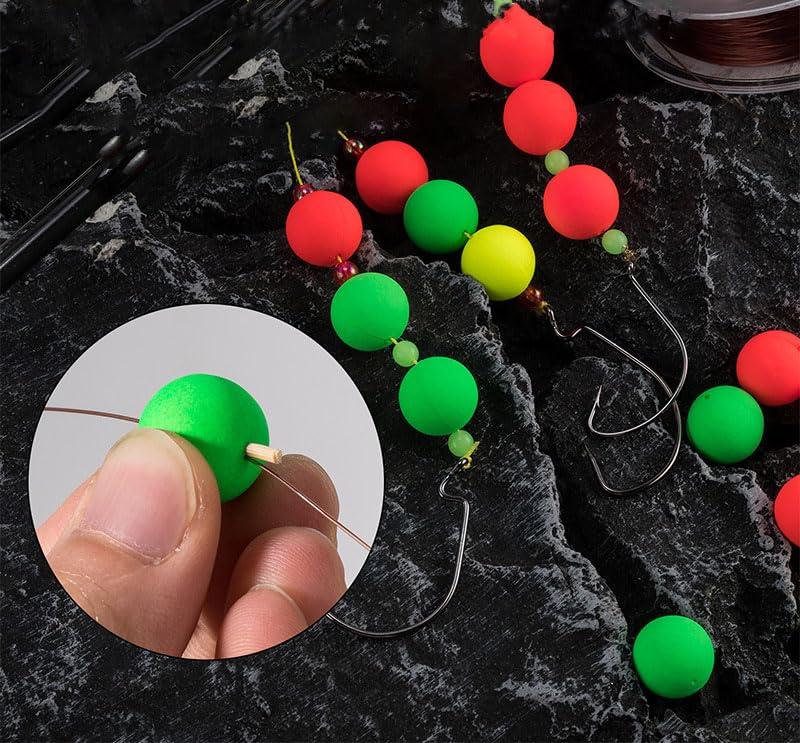 Cuoyuqie Cuoyuqie 50pcs Fishing Foam Floats Strike Indicators Walleye Pompano Bottom Rig 20mm (Green 50pcs)