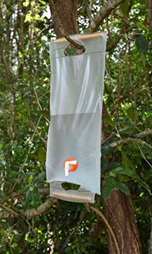 ust ust 10L Roll-Up Collapsible Water Carrier with Wooden Handles and BPA Free, Transparent Construction for Drinking, Bathing, Camping, Hiking and Outdoor Survival, White (20-02131-10)