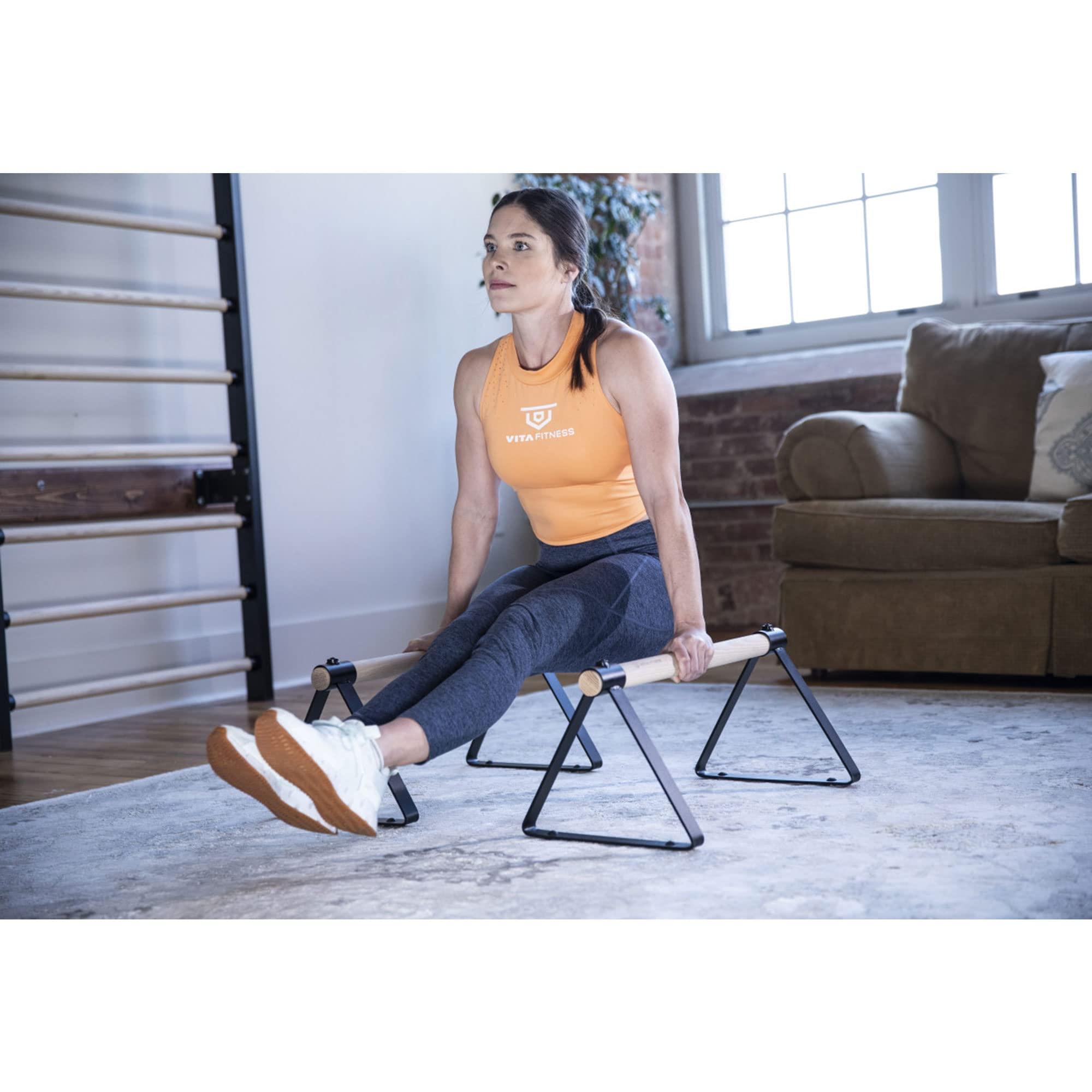 Vita Vibe Vita Vibe Wood Parallettes Set 18\" - 24\" Long (24\" Long)