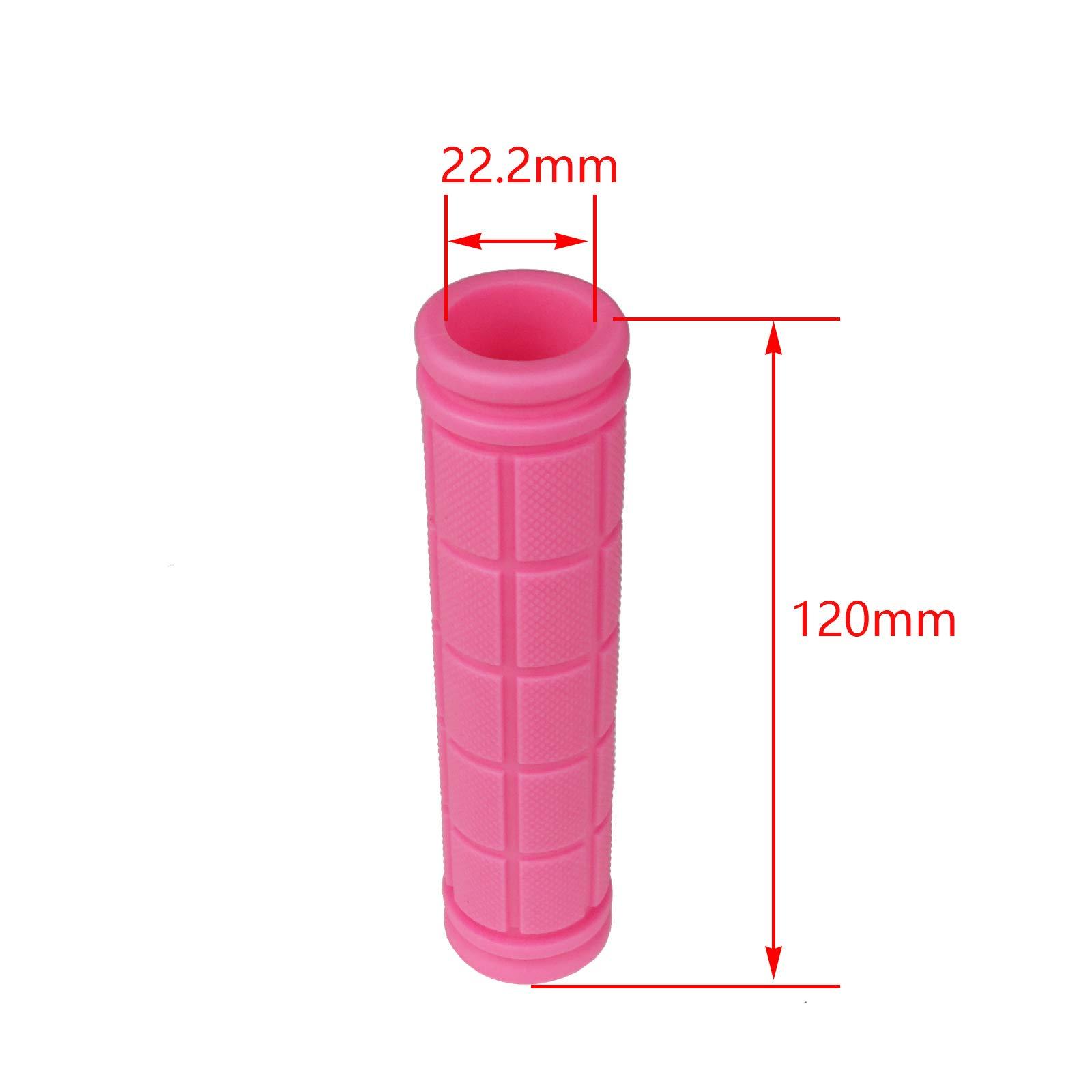 Kasteco Kasteco 2 Pack Bicycle Bike Handlebar Scooter Streamers,1 Pack Bicycle Bell and Bicycle Handle Bar Grips, (Rose)