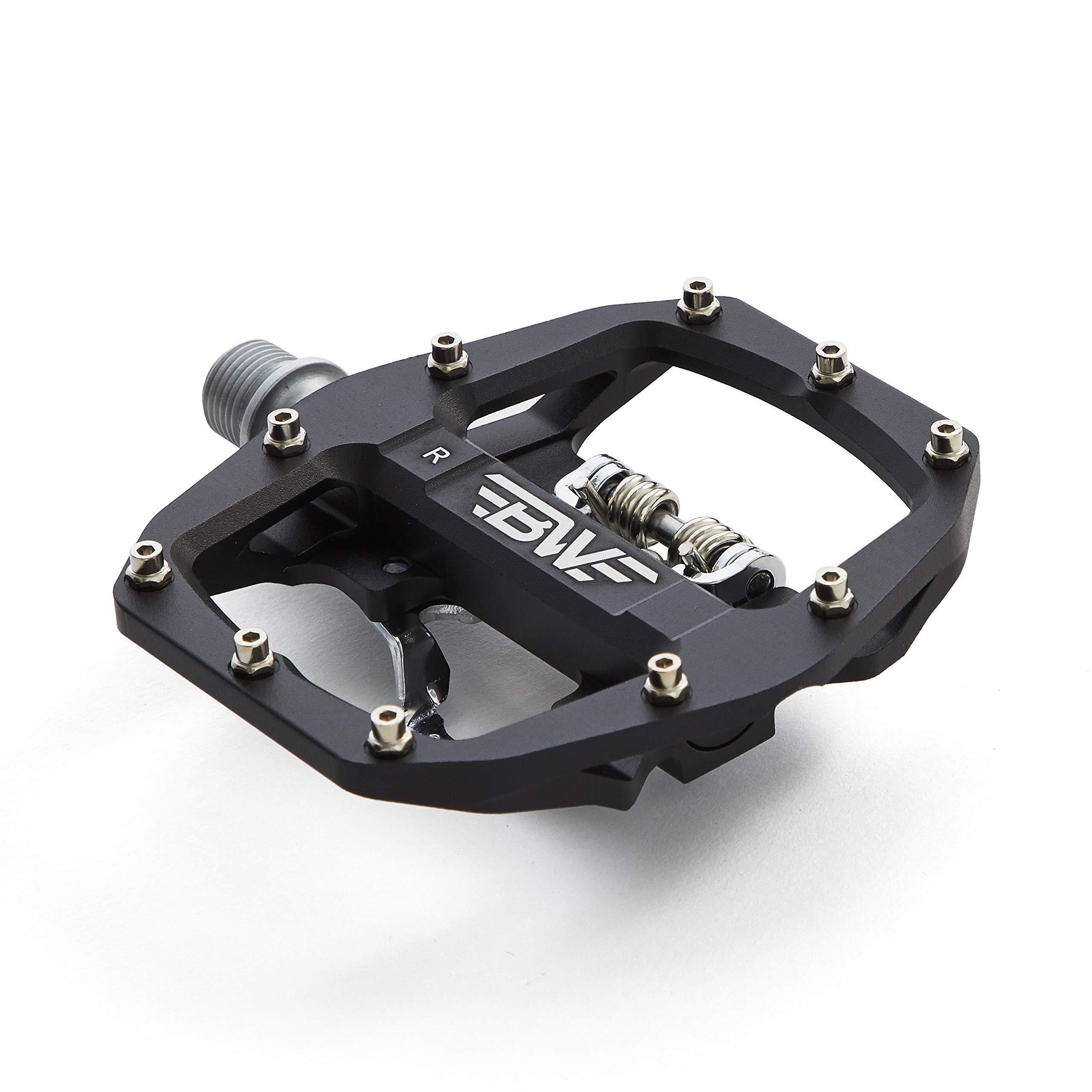 BW USA BW USA Rock Garden Combo Pedals Dual Sided MTB Platform and SPD Compatible Bike Pedals