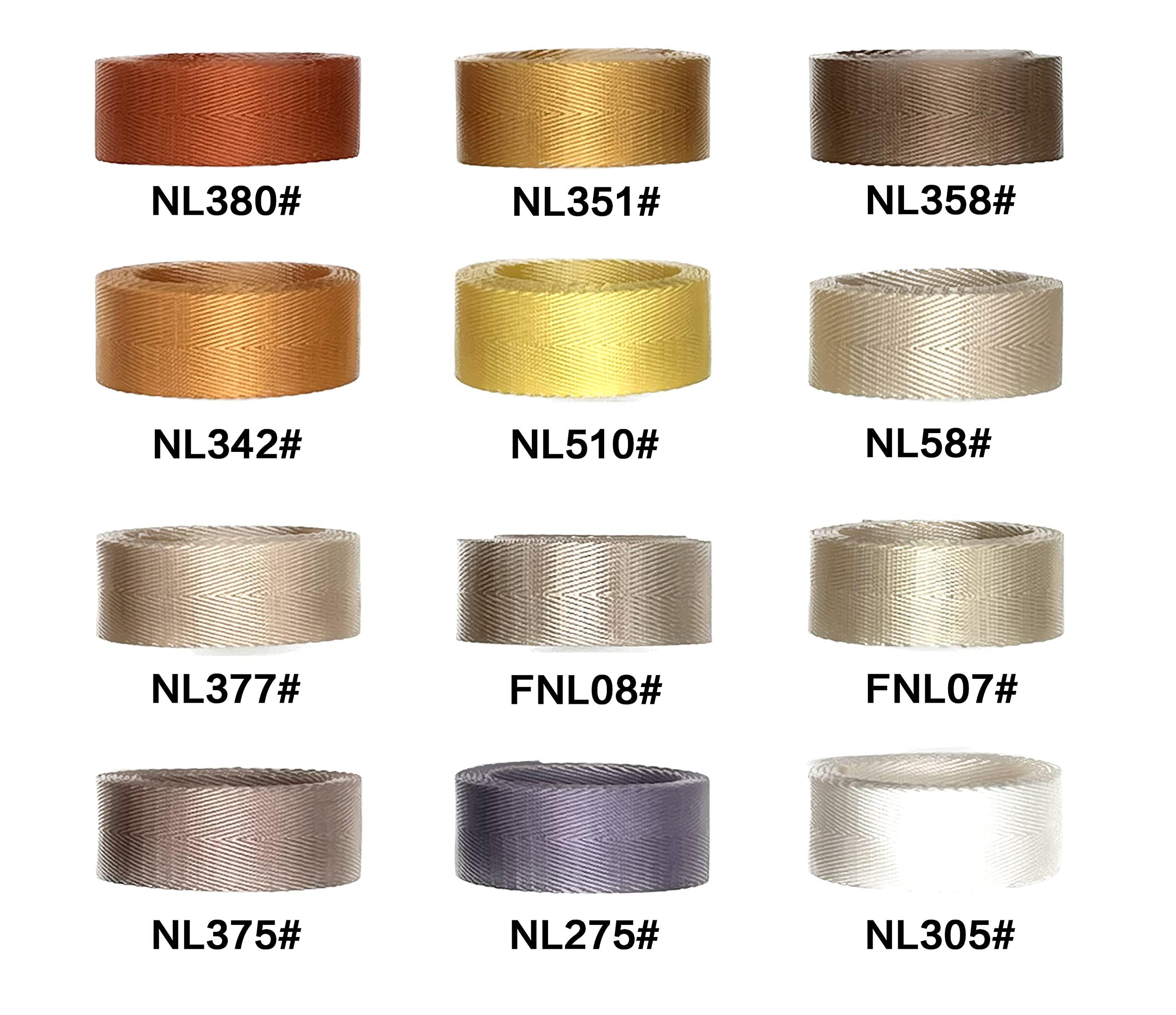 3dancraftit 3dancraftit Nylon Webbing Ribbon Sold by The Yard Heavy Weight Strap Replacement Colored 6 Size to Choose ZA63-1Y