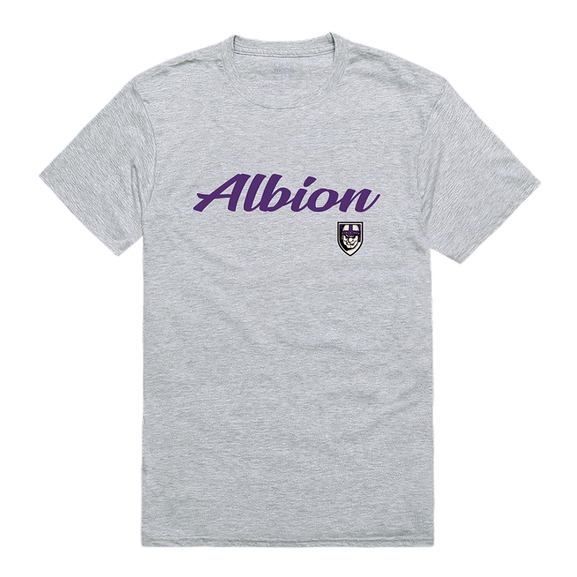 W Republic W Republic Albion Britons Script Tee, Heather Grey, Large