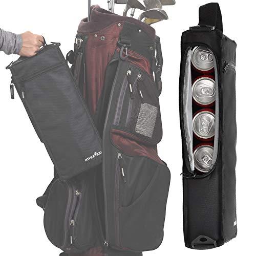 Athletico Athletico Golf Cooler Bag - Soft Sided Insulated Cooler Holds a 6 Pack of Cans or Two Wine Bottles (Black)