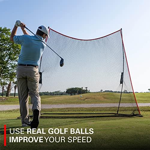 Rukket Sports Rukket Haack Golf Net | Practice Driving Indoor and Outdoor | Golfing at Home Swing Training Aids | by SEC Coach Chris Haack | Choose from 10x7 Hitting Net, 7x7 Hitting Net, or Protection Side Nets