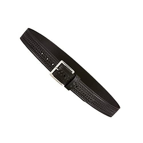 Aker Leather Aker Leather B08 Garrison Belt, 1-1/2" Width, Basket Weave, 44" , Black