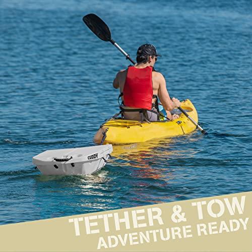 GoSports Outdoors CUDDY Floating Cooler and Dry Storage Vessel for Land & Water 40QT Great for River, Beach, Kayak, Pool, & Lake - White