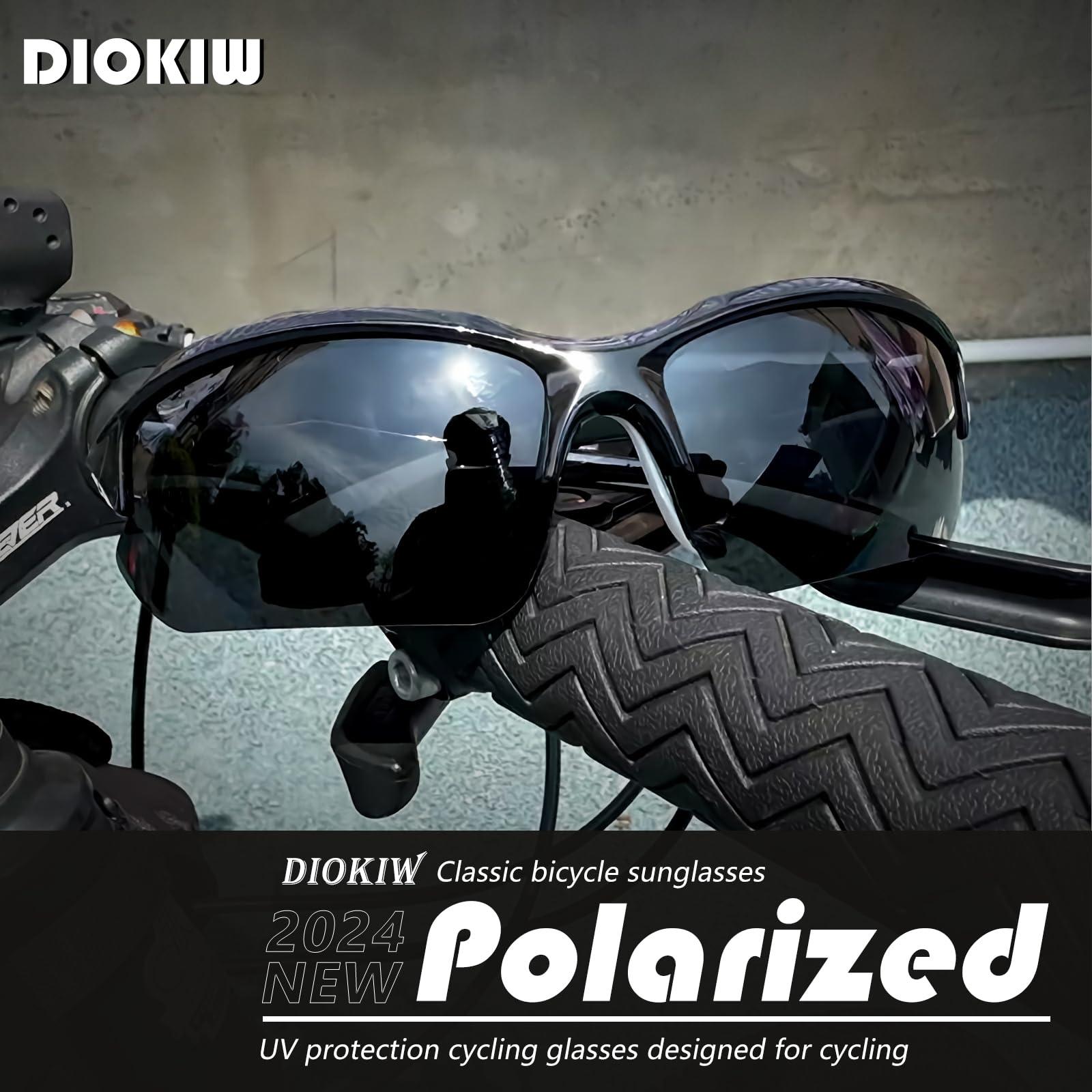DioKiw DioKiw 3PACK Sports Polarized Sunglasses for Men Cycling Running Fishing UV400 Protection Sun Glasses Lightweight Half Frame Goggles