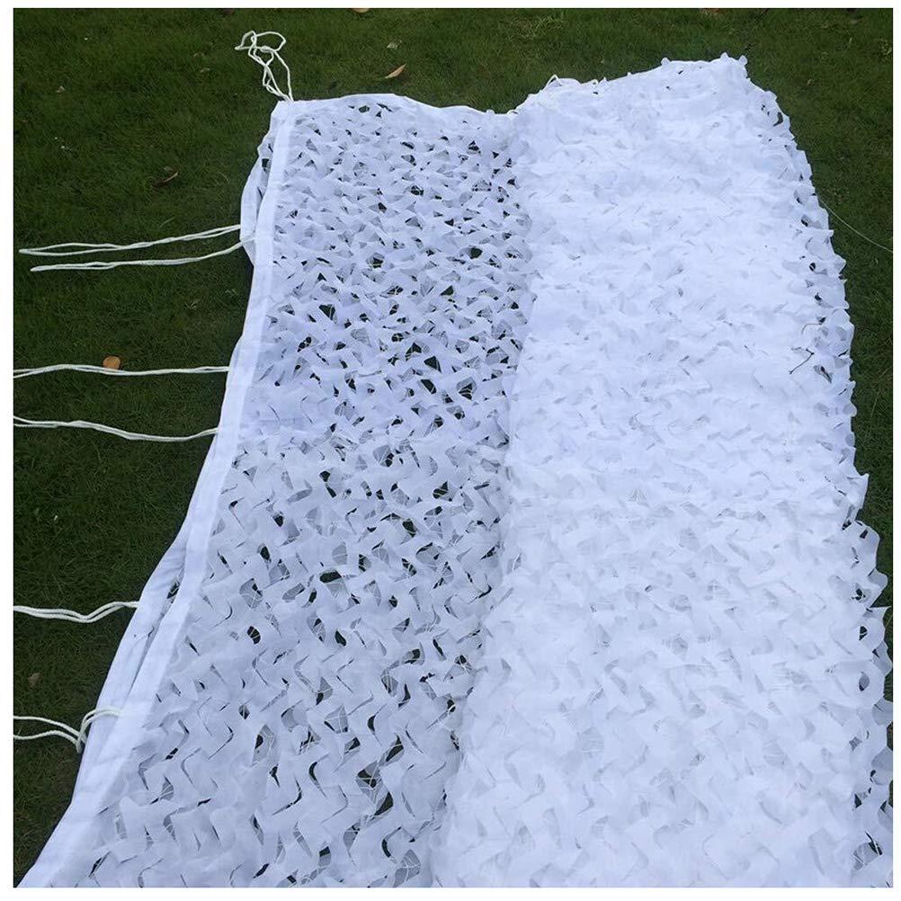 bandezid bandezid White Camo Netting Camouflage Net Woodland Bulk Roll for Hunting Shooting Camping Military Decoration Sunscreen Nets Various Sizes-White Camouflage net 4x8m(13x26ft)