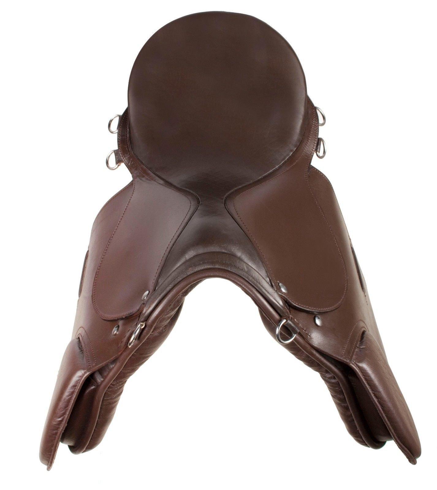 SHOWMEN CRAFT SHOWMEN CRAFT Brown Leather Beginner English Horse Saddle TACK Set Bridle REINS Girth Stirrups Irons