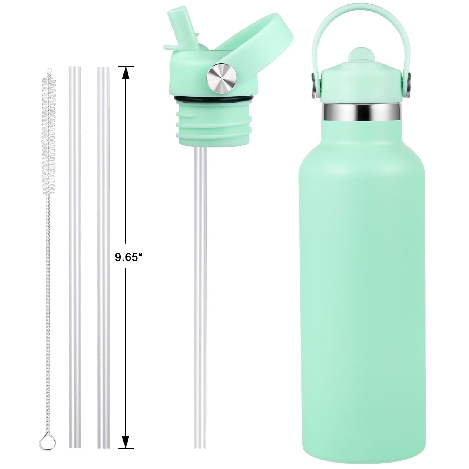 VGHNQ Straw Lid for Hydroflask, Lids with Straw for Hydro Flask 18 21 24 oz Standard Mouth, Replacement Sport Cap for HydroFlask Top Lid with Flexible Handle, Sport Water Bottle Cap Accessories, Dew