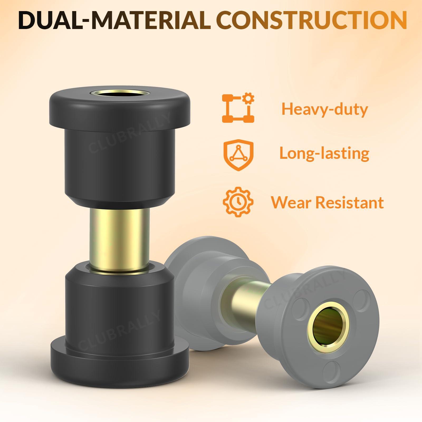 CLUBRALLY CLUBRALLY Club Car Golf Cart Front Leaf Springs with Bushing and Sleeve Kit for Club Car DS & Precedent Golf Carts 1012030 103628801