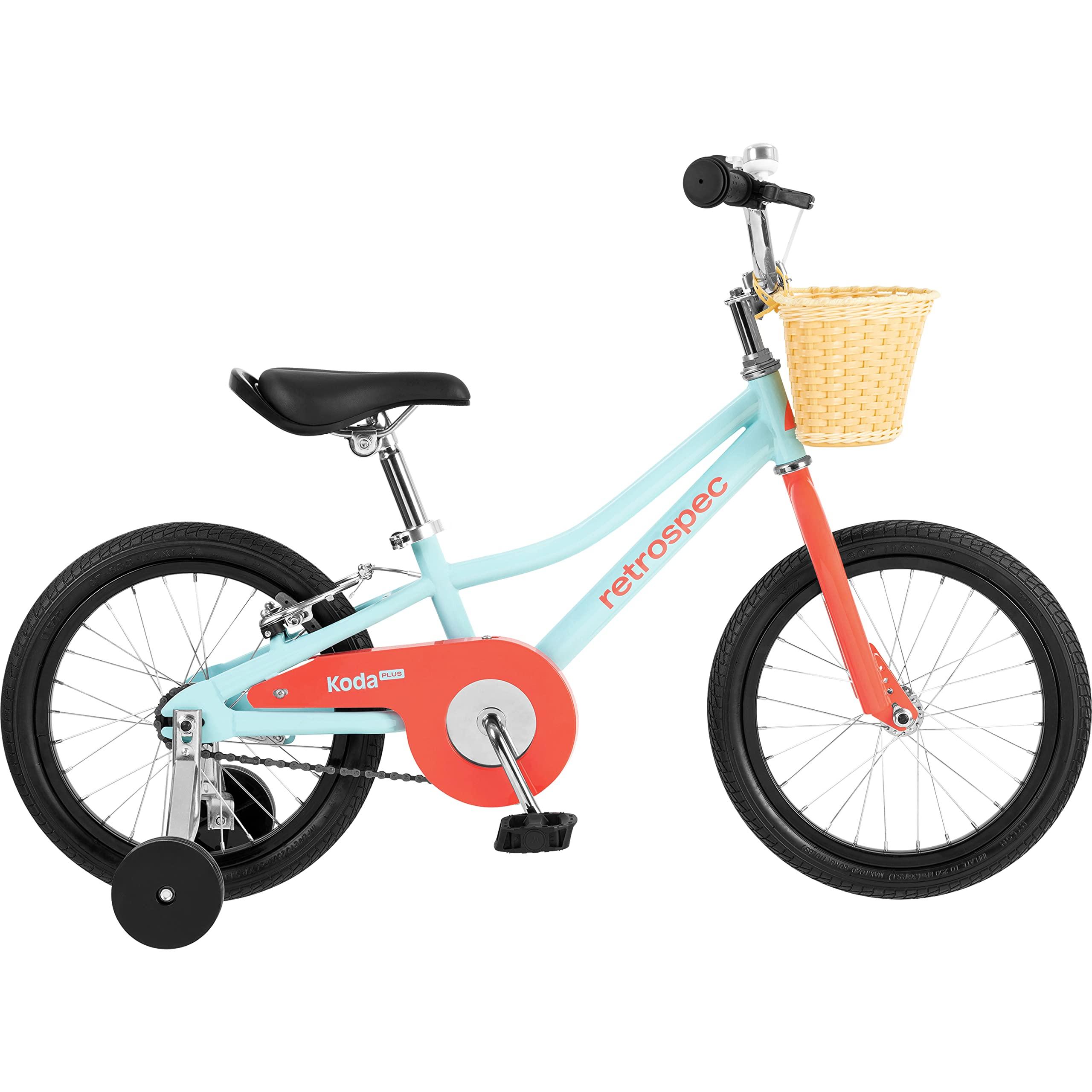 Retrospec Retrospec 16" Kids Bike for Ages 4-6 with Helmet, Adjustable Handlebars & Seat, Removable Training Wheels, V-Brake, 11 Air Vents